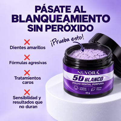 Polvo-blanqueador dental aprobado por dentistas