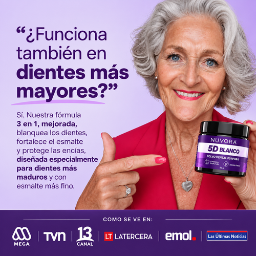 Polvo-blanqueador dental aprobado por dentistas