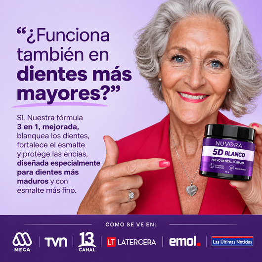 Polvo-blanqueador dental aprobado por dentistas