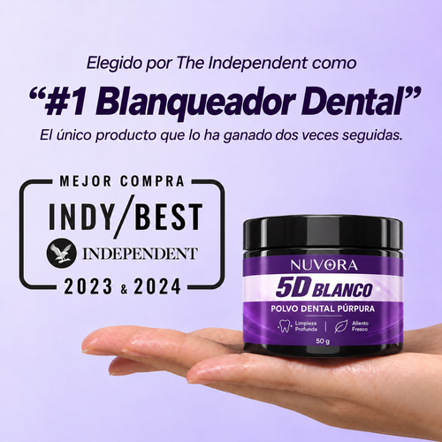 Polvo-blanqueador dental aprobado por dentistas